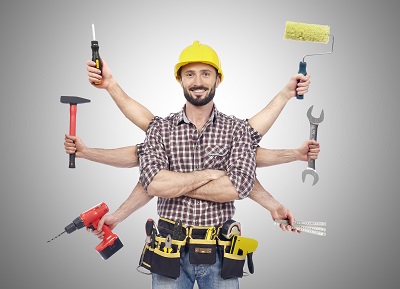 image of man with tools